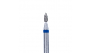 Фреза Кристалл Nails алмазная Почка, диаметр 1,6 мм, синяя насечка